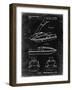 PP1076-Black Grunge Suzuki Jet Ski Patent Poster-Cole Borders-Framed Giclee Print