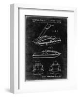 PP1076-Black Grunge Suzuki Jet Ski Patent Poster-Cole Borders-Framed Premium Giclee Print