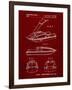 PP1076-Burgundy Suzuki Jet Ski Patent Poster-Cole Borders-Framed Giclee Print