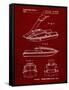 PP1076-Burgundy Suzuki Jet Ski Patent Poster-Cole Borders-Framed Stretched Canvas