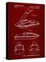 PP1076-Burgundy Suzuki Jet Ski Patent Poster-Cole Borders-Stretched Canvas