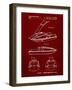 PP1076-Burgundy Suzuki Jet Ski Patent Poster-Cole Borders-Framed Giclee Print