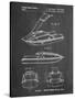 PP1076-Chalkboard Suzuki Jet Ski Patent Poster-Cole Borders-Stretched Canvas