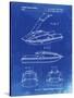 PP1076-Faded Blueprint Suzuki Jet Ski Patent Poster-Cole Borders-Stretched Canvas