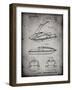 PP1076-Faded Grey Suzuki Jet Ski Patent Poster-Cole Borders-Framed Giclee Print