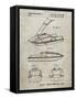 PP1076-Sandstone Suzuki Jet Ski Patent Poster-Cole Borders-Framed Stretched Canvas