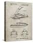 PP1076-Sandstone Suzuki Jet Ski Patent Poster-Cole Borders-Stretched Canvas