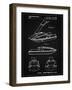 PP1076-Vintage Black Suzuki Jet Ski Patent Poster-Cole Borders-Framed Giclee Print