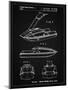 PP1076-Vintage Black Suzuki Jet Ski Patent Poster-Cole Borders-Mounted Premium Giclee Print