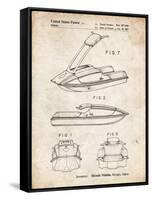 PP1076-Vintage Parchment Suzuki Jet Ski Patent Poster-Cole Borders-Framed Stretched Canvas