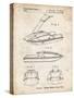 PP1076-Vintage Parchment Suzuki Jet Ski Patent Poster-Cole Borders-Stretched Canvas