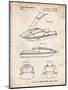 PP1076-Vintage Parchment Suzuki Jet Ski Patent Poster-Cole Borders-Mounted Premium Giclee Print