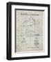 PP1077-Antique Grid Parchment Suzuki Wave Runner Patent Poster-Cole Borders-Framed Premium Giclee Print