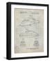 PP1077-Antique Grid Parchment Suzuki Wave Runner Patent Poster-Cole Borders-Framed Giclee Print