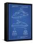 PP1077-Blueprint Suzuki Wave Runner Patent Poster-Cole Borders-Framed Stretched Canvas