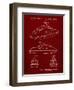 PP1077-Burgundy Suzuki Wave Runner Patent Poster-Cole Borders-Framed Premium Giclee Print