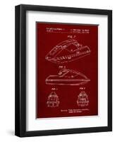 PP1077-Burgundy Suzuki Wave Runner Patent Poster-Cole Borders-Framed Premium Giclee Print