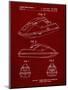 PP1077-Burgundy Suzuki Wave Runner Patent Poster-Cole Borders-Mounted Premium Giclee Print