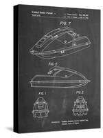 PP1077-Chalkboard Suzuki Wave Runner Patent Poster-Cole Borders-Stretched Canvas