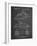 PP1077-Chalkboard Suzuki Wave Runner Patent Poster-Cole Borders-Framed Giclee Print