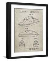 PP1077-Sandstone Suzuki Wave Runner Patent Poster-Cole Borders-Framed Giclee Print