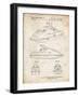 PP1077-Vintage Parchment Suzuki Wave Runner Patent Poster-Cole Borders-Framed Giclee Print