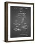 PP1079-Black Grid Swim Fins Patent Poster-Cole Borders-Framed Giclee Print