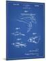 PP1079-Blueprint Swim Fins Patent Poster-Cole Borders-Mounted Giclee Print