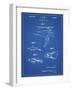 PP1079-Blueprint Swim Fins Patent Poster-Cole Borders-Framed Giclee Print