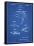 PP1079-Blueprint Swim Fins Patent Poster-Cole Borders-Framed Stretched Canvas