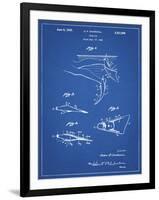 PP1079-Blueprint Swim Fins Patent Poster-Cole Borders-Framed Giclee Print