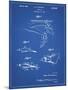 PP1079-Blueprint Swim Fins Patent Poster-Cole Borders-Mounted Giclee Print