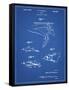 PP1079-Blueprint Swim Fins Patent Poster-Cole Borders-Framed Stretched Canvas