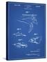 PP1079-Blueprint Swim Fins Patent Poster-Cole Borders-Stretched Canvas