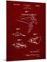 PP1079-Burgundy Swim Fins Patent Poster-Cole Borders-Mounted Giclee Print