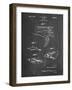 PP1079-Chalkboard Swim Fins Patent Poster-Cole Borders-Framed Giclee Print