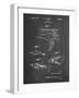 PP1079-Chalkboard Swim Fins Patent Poster-Cole Borders-Framed Giclee Print