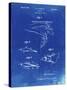 PP1079-Faded Blueprint Swim Fins Patent Poster-Cole Borders-Stretched Canvas