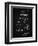 PP1079-Vintage Black Swim Fins Patent Poster-Cole Borders-Framed Giclee Print