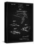 PP1079-Vintage Black Swim Fins Patent Poster-Cole Borders-Stretched Canvas