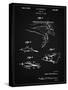 PP1079-Vintage Black Swim Fins Patent Poster-Cole Borders-Stretched Canvas