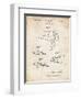 PP1079-Vintage Parchment Swim Fins Patent Poster-Cole Borders-Framed Giclee Print