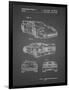 PP108-Black Grid Ferrari 1990 F40 Patent Poster-Cole Borders-Framed Giclee Print