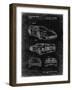 PP108-Black Grunge Ferrari 1990 F40 Patent Poster-Cole Borders-Framed Giclee Print