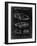 PP108-Black Grunge Ferrari 1990 F40 Patent Poster-Cole Borders-Framed Giclee Print