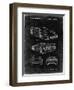 PP108-Black Grunge Ferrari 1990 F40 Patent Poster-Cole Borders-Framed Giclee Print