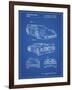 PP108-Blueprint Ferrari 1990 F40 Patent Poster-Cole Borders-Framed Giclee Print