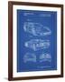 PP108-Blueprint Ferrari 1990 F40 Patent Poster-Cole Borders-Framed Giclee Print