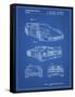 PP108-Blueprint Ferrari 1990 F40 Patent Poster-Cole Borders-Framed Stretched Canvas