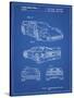 PP108-Blueprint Ferrari 1990 F40 Patent Poster-Cole Borders-Stretched Canvas